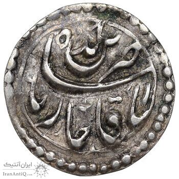 سکه پولکی نقره یادبود ناصرالدین شاه - خطی - VF - قاجار