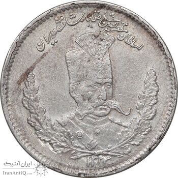 سکه 2000 دینار 1323 تصویری - AU50 - مظفرالدین شاه