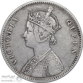 سکه 1 روپیه 1862 ویکتوریا - VF35 - هند