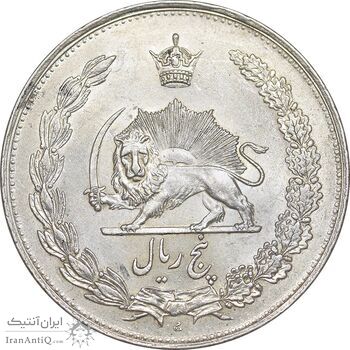 سکه 5 ریال 1310 - MS63 - رضا شاه