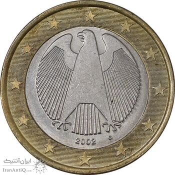 سکه 1 یورو 2002G جمهوری فدرال - MS61 - آلمان