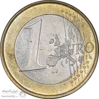 سکه 1 یورو 2002F جمهوری فدرال - AU58 - آلمان