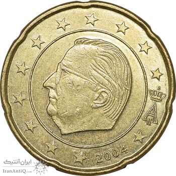 سکه 20 یورو سنت 2004 آلبرت دوم - MS61 - بلژیک