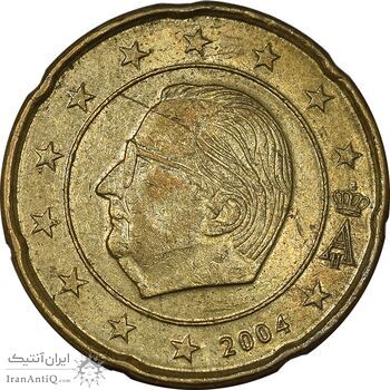 سکه 20 یورو سنت 2004 آلبرت دوم - AU58 - بلژیک