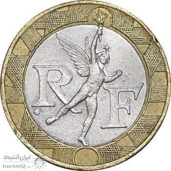 سکه 10 فرانک 1990 جمهوری کنونی - EF45 - فرانسه