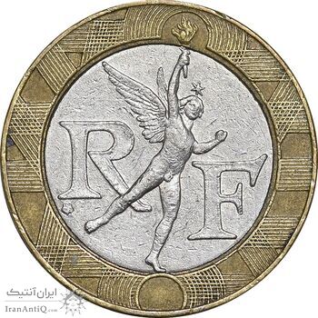 سکه 10 فرانک 1991 جمهوری کنونی - EF45 - فرانسه