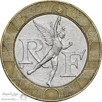 سکه 10 فرانک 1991 جمهوری کنونی - EF45 - فرانسه