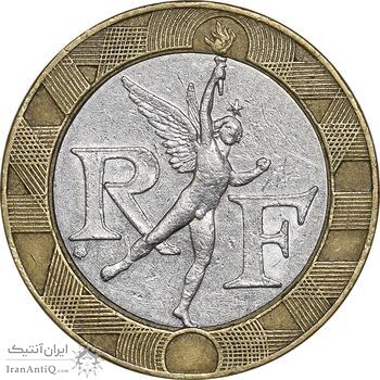 سکه 10 فرانک 1991 جمهوری کنونی - EF45 - فرانسه