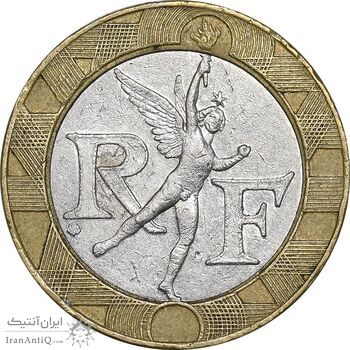 سکه 10 فرانک 1992 جمهوری کنونی - EF45 - فرانسه