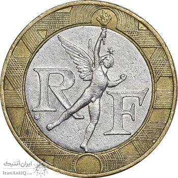 سکه 10 فرانک 1991 جمهوری کنونی - AU50 - فرانسه