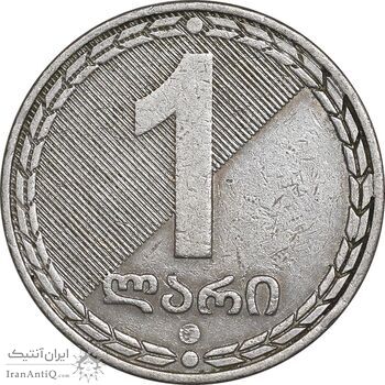 سکه 1 لاری 2006 جمهوری - نوشته های روی لبه ضخیم - EF45 - گرجستان