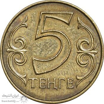 سکه 5 تنگه 2017 جمهوری - AU55 - قزاقستان