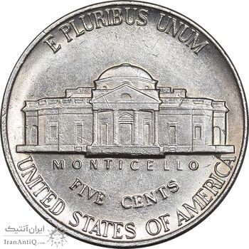 سکه 5 سنت 1991P جفرسون - AU58 - آمریکا