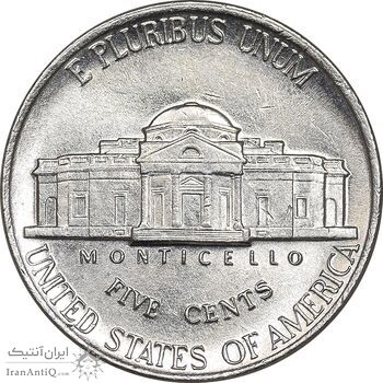 سکه 5 سنت 1993D جفرسون - MS61 - آمریکا