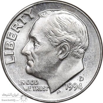 سکه 1 دایم 1994D روزولت - MS61 - آمریکا