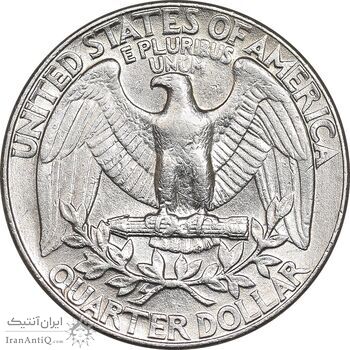 سکه کوارتر دلار 1988D واشنگتن - AU58 - آمریکا