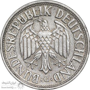 سکه 1 مارک 1950G جمهوری فدرال - EF45 - آلمان