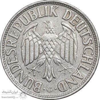 سکه 1 مارک 1961G جمهوری فدرال - EF45 - آلمان