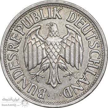 سکه 1 مارک 1966J جمهوری فدرال - EF45 - آلمان