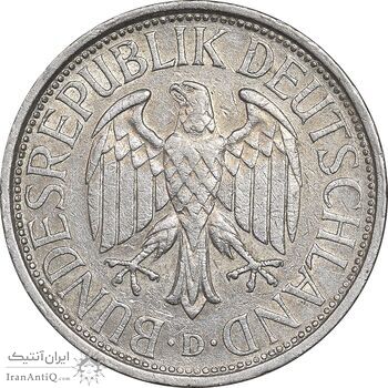 سکه 1 مارک 1971D جمهوری فدرال - EF45 - آلمان