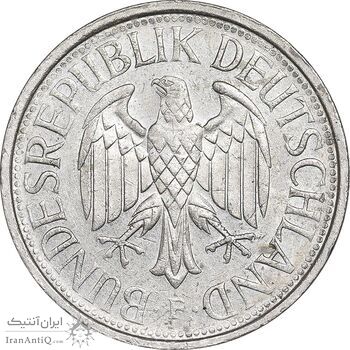 سکه 1 مارک 1980F جمهوری فدرال - AU58 - آلمان