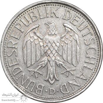 سکه 1 مارک 1986D جمهوری فدرال - EF45 - آلمان