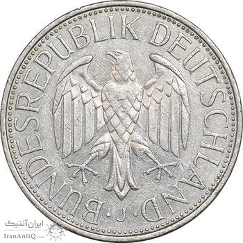 سکه 1 مارک 1989J جمهوری فدرال - EF45 - آلمان