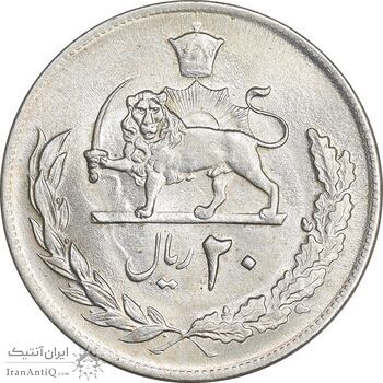 سکه 20 ریال 1354 - MS63 - محمد رضا شاه