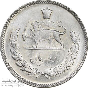 سکه 10 ریال 1349 - MS63 - محمد رضا شاه