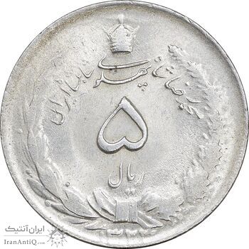 سکه 5 ریال 1324 - MS61 - محمد رضا شاه