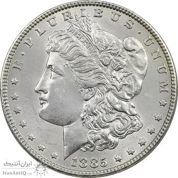 سکه یک دلار 1885 مورگان - MS63 - آمریکا