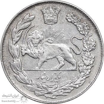 سکه 1000 دینار 1335 تصویری - AU50 - احمد شاه