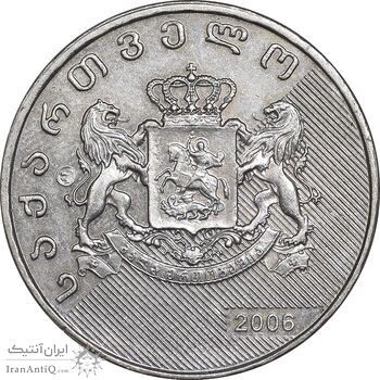 سکه 1 لاری 2006 جمهوری - نوشته های روی لبه ظریف - EF45 - گرجستان