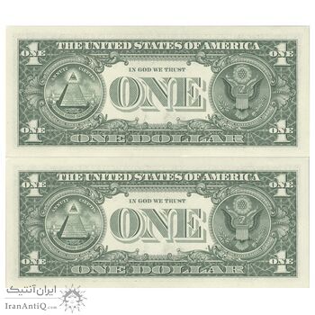 اسکناس 1 دلار 2021 جمهوری فدرال - G (شیکاگو) - جفت - UNC63 - آمریکا