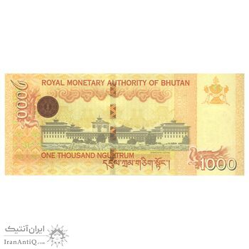 اسکناس 1000 نگولتروم 2016 جیگمی خسار نامگیال وانگچوک - تک - UNC64 - بوتان