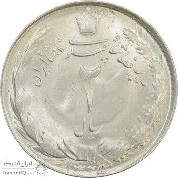 سکه 2 ریال 1325 - MS63 - محمد رضا شاه