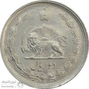 سکه 2 ریال 1342 - MS61 - محمد رضا شاه