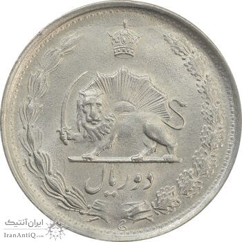 سکه 2 ریال 1343 - MS63 - محمد رضا شاه