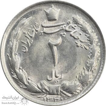 سکه 2 ریال 1340 - MS64 - محمد رضا شاه