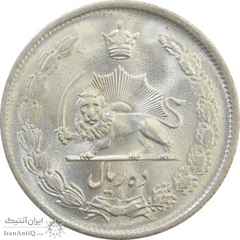 سکه 10 ریال 1323 - MS64 - محمد رضا شاه