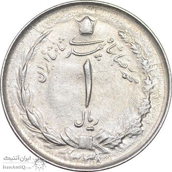 سکه 1 ریال 1338 - MS62 - محمد رضا شاه