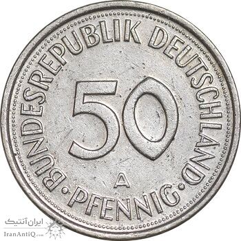 سکه 50 فینیگ 1992A جمهوری فدرال - EF45 - آلمان