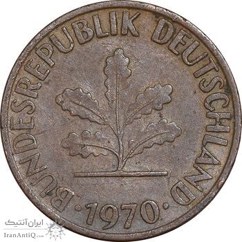 سکه 1 فینیگ 1970G جمهوری فدرال - EF45 - آلمان