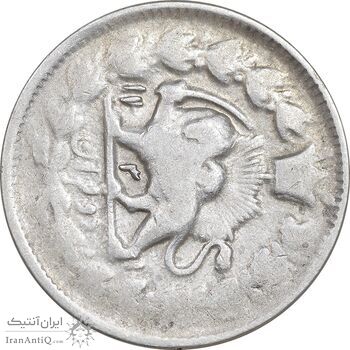 سکه 2 قران 1310 - 11310 ارور تاریخ - VF20 - ناصرالدین شاه