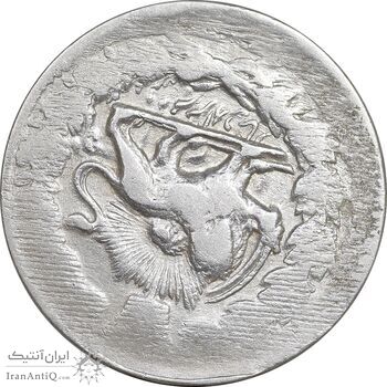 سکه 2000 دینار 1315 خطی - ارور مکرر پشت سکه - VF25 - مظفرالدین شاه