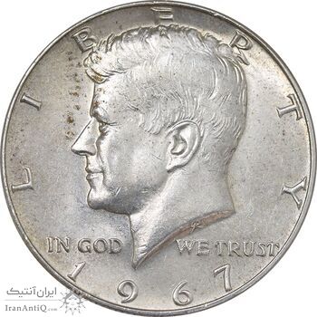 سکه نیم دلار 1967 کندی - MS63 - آمریکا