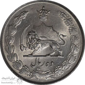 سکه 10 ریال 1335 - MS63 - محمد رضا شاه