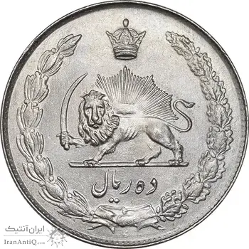 سکه 10 ریال 1343 - ضخیم - MS64 - محمد رضا شاه