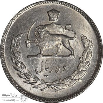 سکه 10 ریال 1348 - MS62 - محمد رضا شاه