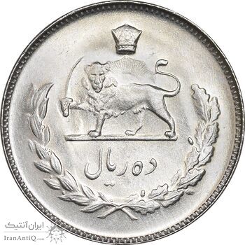 سکه 10 ریال 1349 - MS65 - محمد رضا شاه